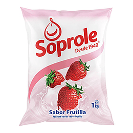 Yogurt Frutilla Bolsa 1 Lt Soprole