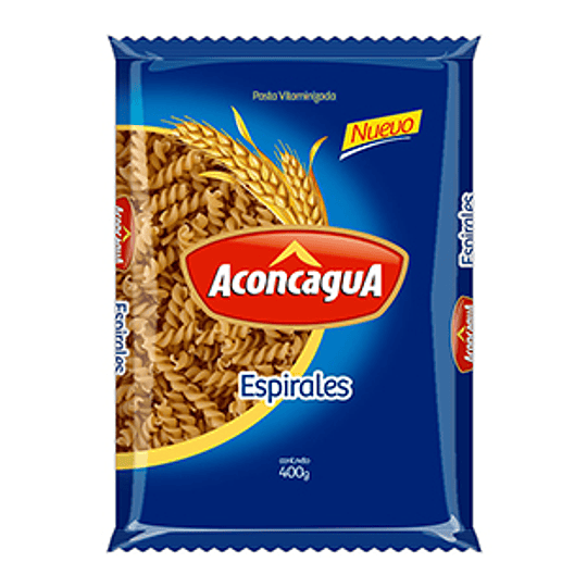 Fideos Espirales N° 49 400 Gr Aconcagua