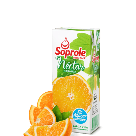 Nectar Naranja Tetra 6 X 200 Ml Soprole