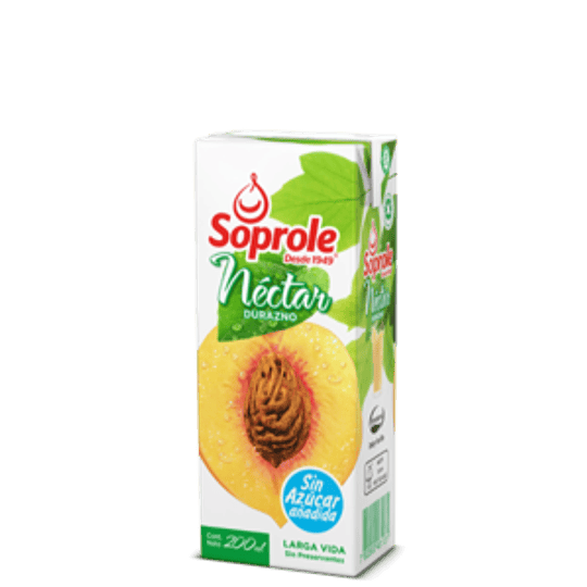 Nectar Durazno Tetra 6 X 200 Ml Soprole