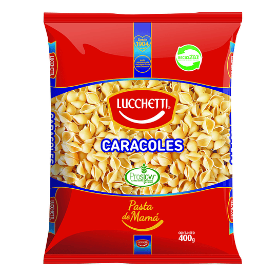 Fideos Caracoles N° 36 400 Gr Lucchetti