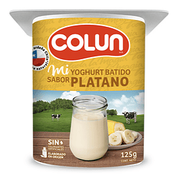 Yogurt Batido Platano X 4, 125 Gr Colun