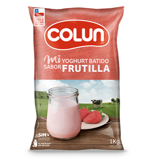 Yoghurt Frutilla 1 Lt Colun