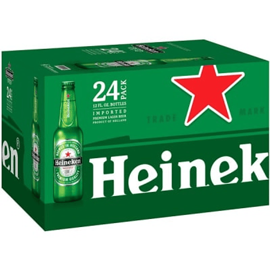 24 X Cerveza Botella  335 Ml Heineken