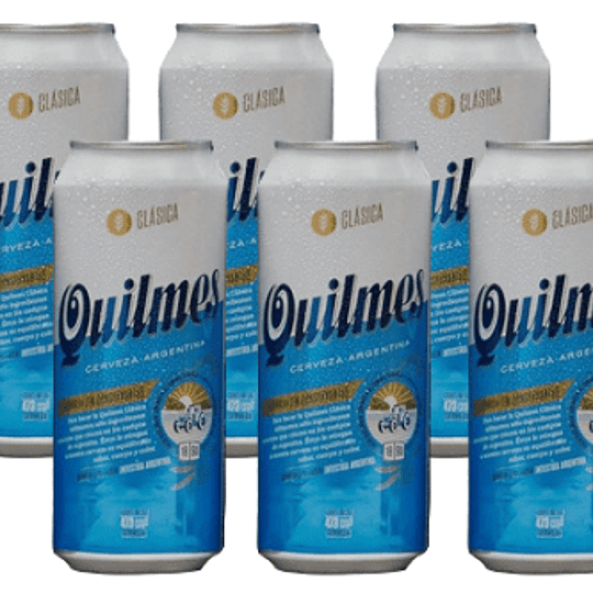 Cerveza Lata 6 X 473) cc Quilmes