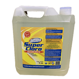 Cloro Liquido 3% Bidon 5 Lts