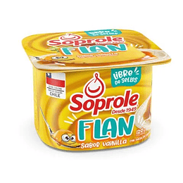 Postre Flan De Vainilla 2 x  120 Gr Soprole 