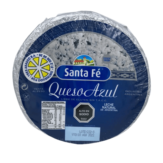 Queso Azul Pieza 2 Kg Santa Fe