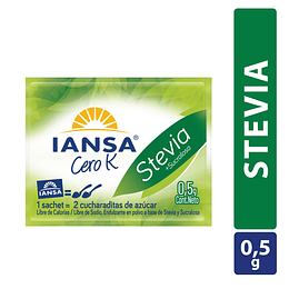 Endulzante Stevia Cero K Caja de 2000 Sachet de 5 Gr