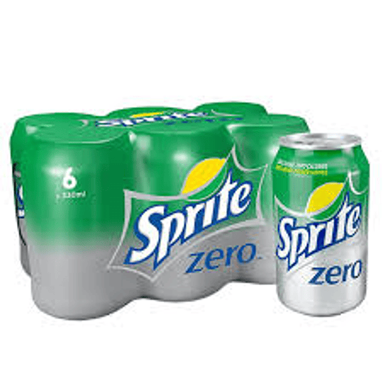 Sprite Zero Lata 350 Ml Pack 6 Unidades