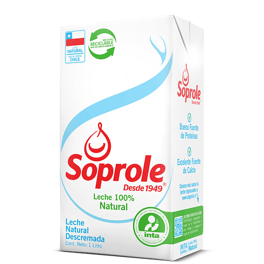 Leche Descremada 1 Lt Soprole