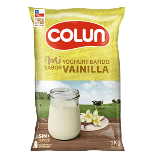 Yoghurt Vainilla 1lt  Colun