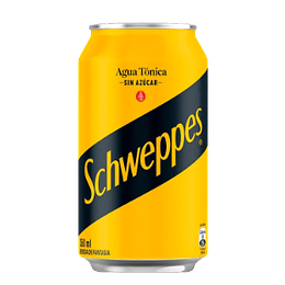 Lata Agua Tónica 350 CC X 6 un. Sin Azucar SCHWEPPES