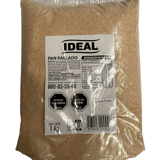 Pan Rallado 1 KG Ideal