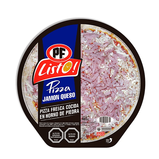 Pizza Jamon Queso 465 grs PF