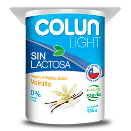 Yoghurt Batido Vainilla Light Sin Lactosa 4 x 125 Gr Colun