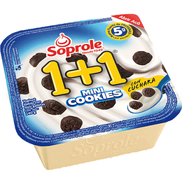 Yogurt 1+1 Mini Cookies C/Cuchara  140 Gr Soprole