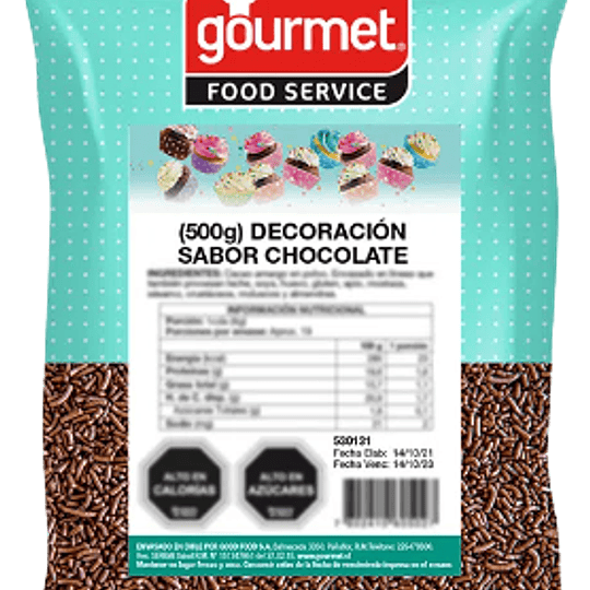 Chocolate Granulado 500 Gr Gourmet