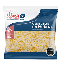 Queso Gauda en Hebras 1 Kg. Soprole