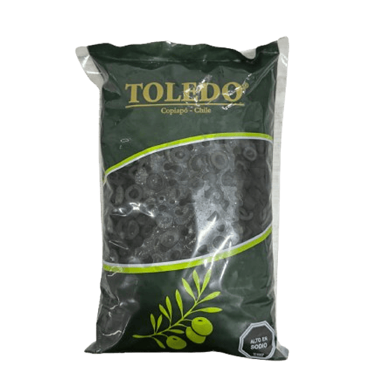 Aceituna Negra En Rodaja 1 Kg Toledo Kgs