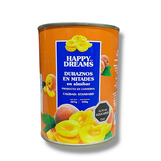 Durazno en Mitades 24 X 567 Gr Happy Dreams