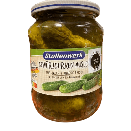 Pepinillos en Vinagre 670 gr Stollenwerk