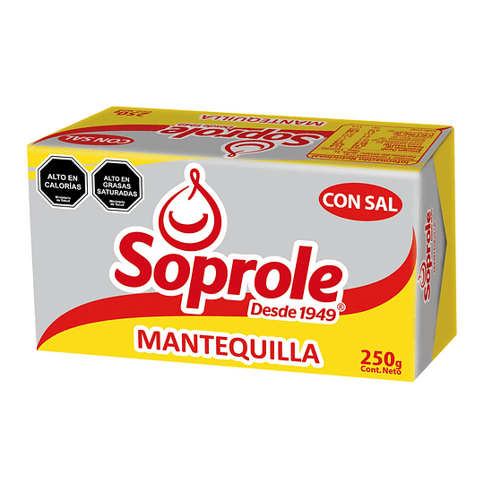 Mantequilla Con Sal 250 Gr Soprole