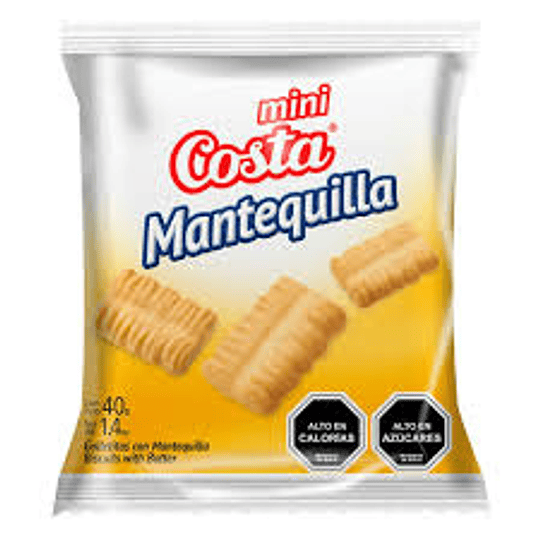 Galleta Mini Mantequilla 40 Gr Costa