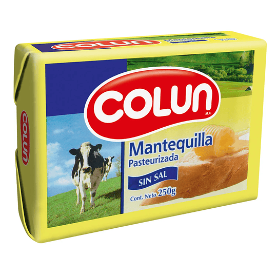 Mantequilla Sin Sal 250 Gr Colun