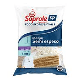 Manjar Semi Espeso 5 Kg Soprole