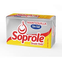 Mantequilla Sin Sal 250 Gr Soprole