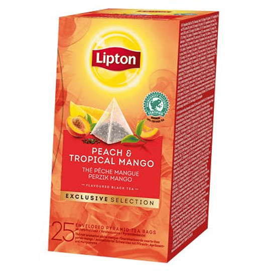 Te Piramide Peach Mango 25 Bols Lipton