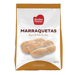 Pan Marraquetas Congeladas Bolsa 10 Unidades Breden Master