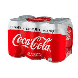 Coca Cola Light Lata 350 Ml Pack de 6 Unidades