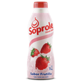 Yoghurt Batido Frutilla Botella 1 Lt Soprole