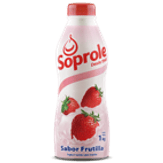 Yoghurt Batido Frutilla Botella 1 Lt Soprole