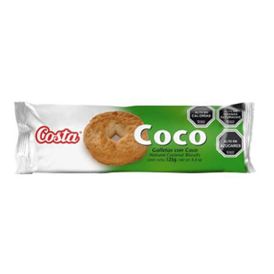 Galleta de Coco Unidad 125 Gr Costa