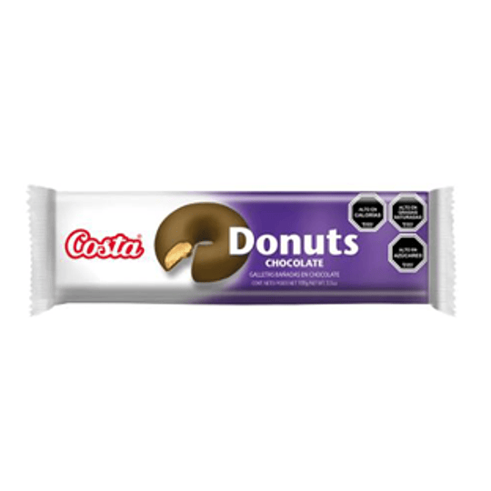 Galleta Donuts Chocolate Unidad 100 Gr Costa