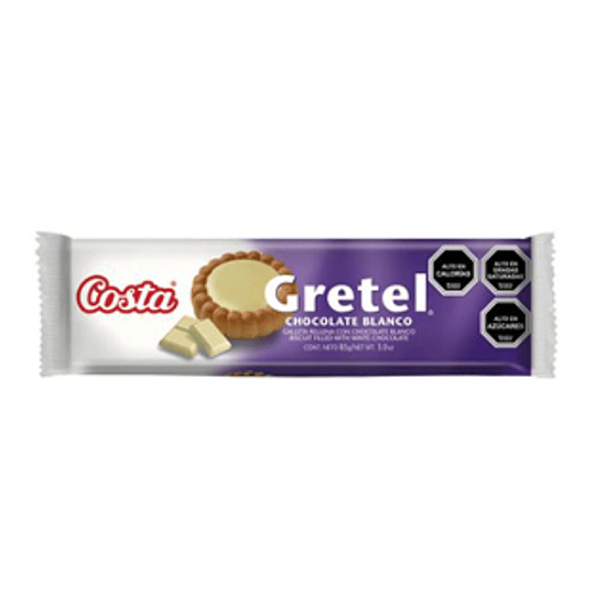 Galleta de Chocolate Blanco Gretel Unidad 85 Gr Costa