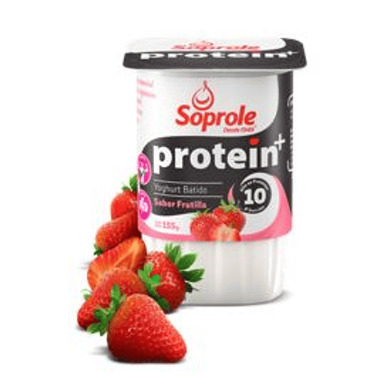 Yoghurt Protein Frutilla Pack 4 Unidades 155 Gr Soprole