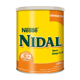 Nidal 2 de 6-12 Meses 800 Gr Nestle