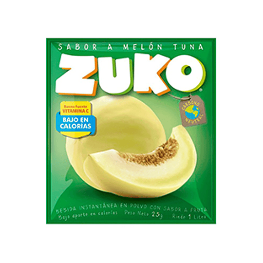 Jugo en Polvo Melon Tuna Sobre de 25 Gr Zuko
