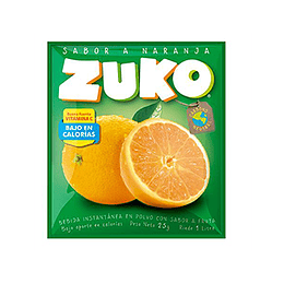 Jugo en Polvo Naranja Sobre de 25 Gr Zuko