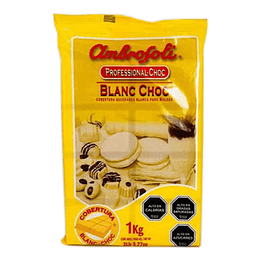 Cobertura Chocolate Blanco 1 Kg Ambrosoli