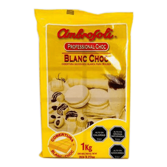 Cobertura Chocolate Blanco 1 Kg Ambrosoli