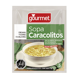 Sopa Deshidratada Caracolitos 74 Gr Gourmet 