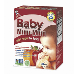 Galleta de Arroz Apple & Pumpkin Unidad 50 Gr Baby Mum-Mum