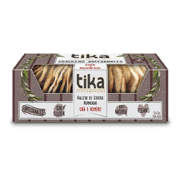 Galleta Crackers Artesanal Chia & Romero Unidad 140 Gr Tika