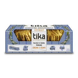 Galleta Crackers Artesanal Curcuma & Sesamo Unidad 140 Gr Tika