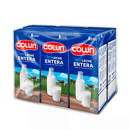 Leche Entera Tetra 6 Unidades de 200 Ml Colun